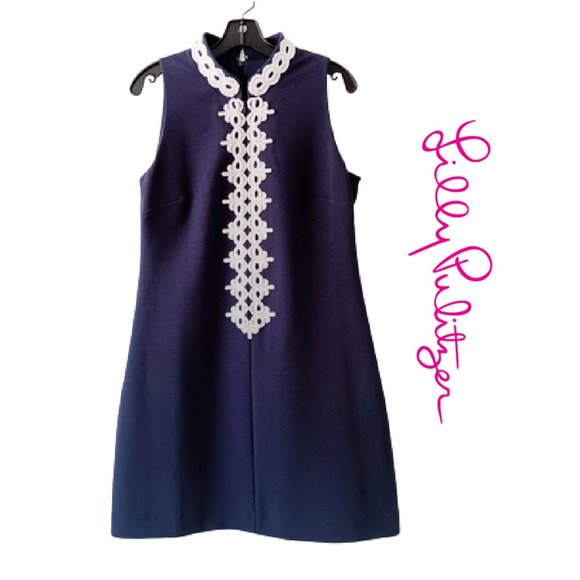 Lilly Pulitzer Dresses & Skirts - Lily Pulitzer size Large Callista High Collar Shift Dress